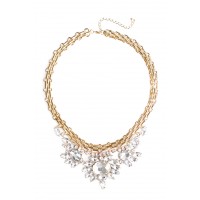 Crystal Joasia Floral Stone Burst Necklace